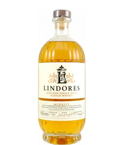 Fles Lowland single malt van Lindores Abbey, op voorraad bij slijterij ’t Bockje in Bathmen