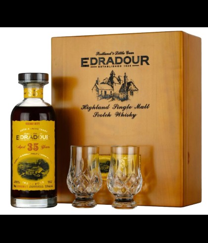 Edradour 35Y Enigma Part 1 #355 200th Anniversary, fles bij slijterij t Bockje in Bathmen