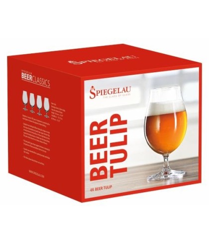 Glas Spiegelau Bier Tulpglazen (set van 4) van Spiegelau, bij slijterij ’t Bockje in Bathmen