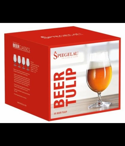 Spiegelau Bier Tulpglazen, set van vier kristallen bierglazen van 44 centiliter, bij slijterij t Bockje in Bathmen