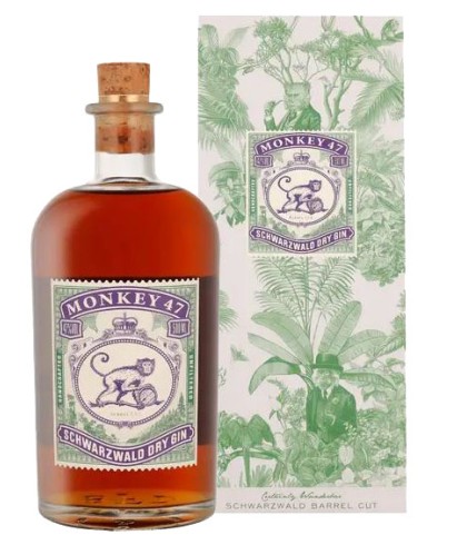 Fles Monkey 47 Barrel Cut, gin, op voorraad bij slijterij ’t Bockje in Bathmen