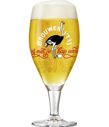 Brouwerij 't IJ bierglas 30cl, glas bij t Bockje in Bathmen