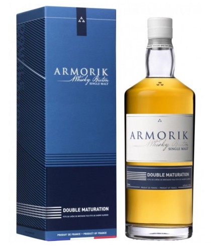 Fles Armorik Double Maturation, single malt whisky, op voorraad bij slijterij t Bockje in Bathmen