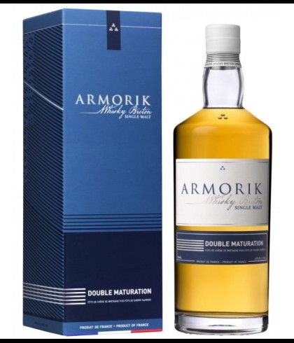 Fles Armorik Double Maturation, single malt whisky, op voorraad bij slijterij t Bockje in Bathmen