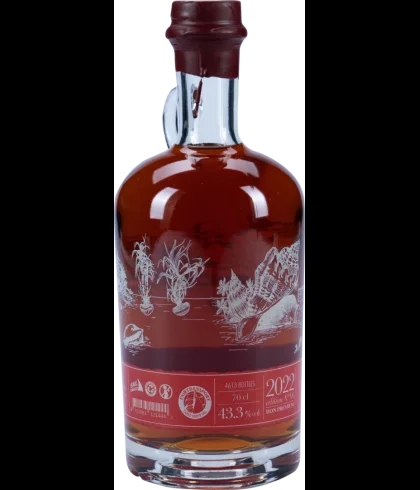 Fles Tres Hombres Rum Ed. 58 Dominicaanse Republiek XVIII, rum, op voorraad bij slijterij t Bockje in Bathmen