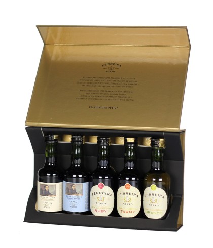 Port Ferreira Port Miniature Gift Pack 5x5cl. van Ferreira, bij slijterij ’t Bockje in Bathmen