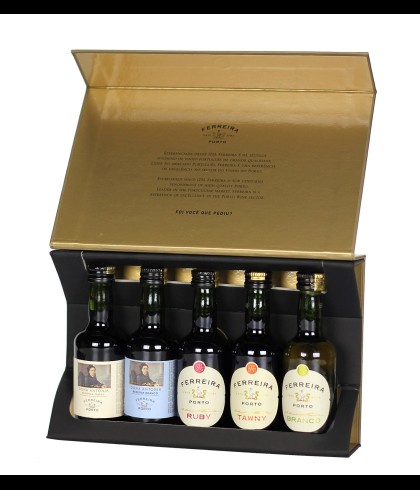 Port Ferreira Port Miniature Gift Pack 5x5cl. van Ferreira, bij slijterij ’t Bockje in Bathmen