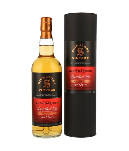 Fles Signatory Glen Garioch 12 Years Old 2011, single malt whisky, op voorraad bij slijterij t Bockje in Bathmen
