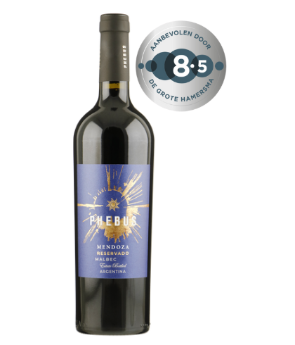 Fles Phebus Reservado Malbec Mendoza, wijn op voorraad bij slijterij t Bockje in Bathmen