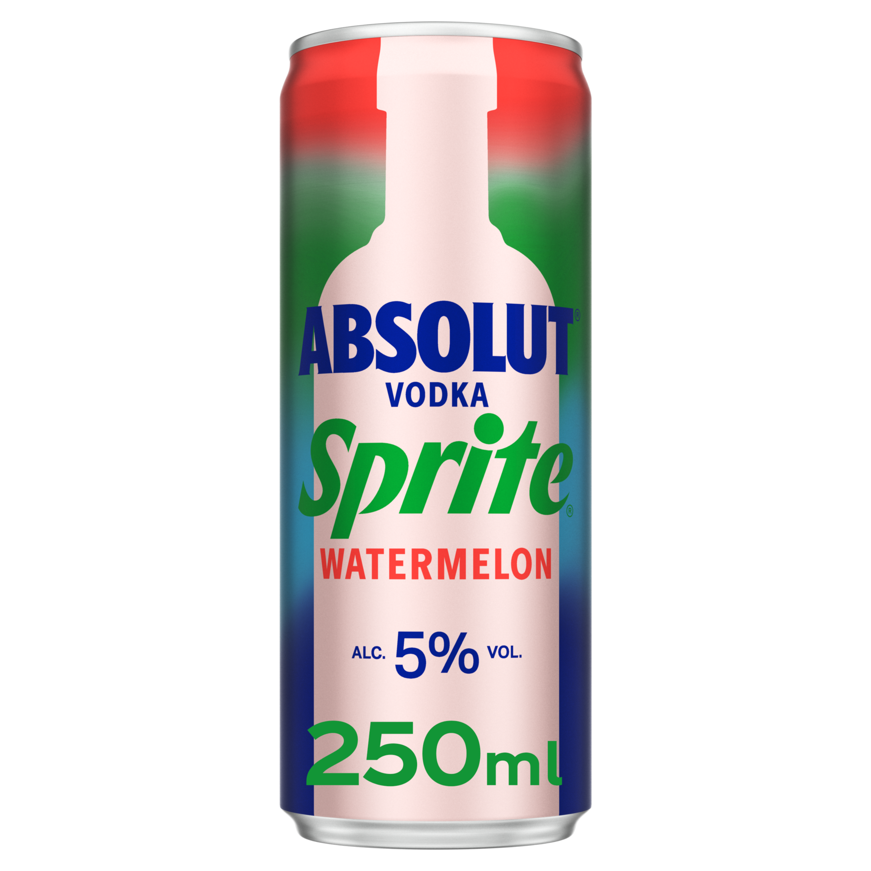 Pre-mix Absolut Vodka & Sprite Watermelon Blik van Absolut, bij slijterij ’t Bockje in Bathmen