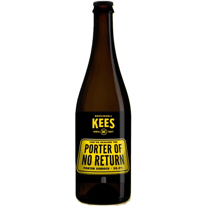 Fles Brouwerij Kees Porter of no Return Eisbock, bier van Brouwerij Kees, op voorraad bij slijterij t Bockje in Bathmen