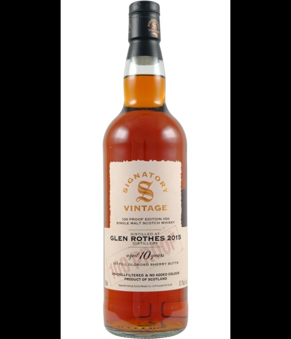 Signatory Vintage Glenrothes 2015 10Y bij t Bockje in Bathmen