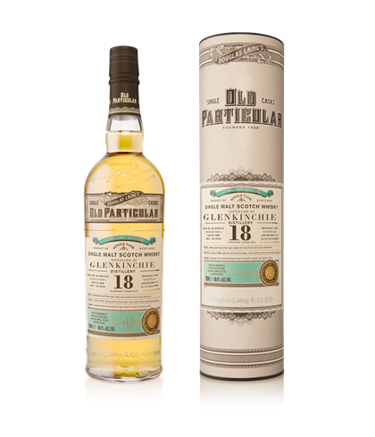 Fles Old Particular Glenkinchie 18YO, whisky, bij slijterij t Bockje in Bathmen
