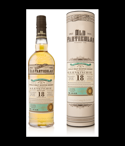 Fles Old Particular Glenkinchie 18YO, whisky, bij slijterij t Bockje in Bathmen