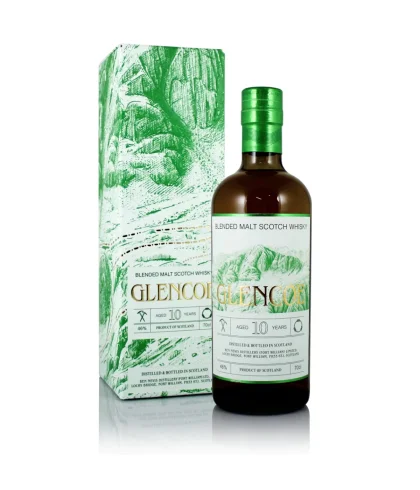Fles Glencoe 10 Years Old Blended Malt, whisky, op voorraad bij slijterij t Bockje in Bathmen