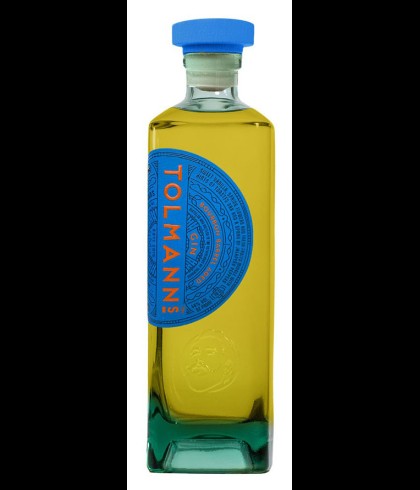 Fles Tolmann's Bourbon Barrel Aged Gin, gin, op voorraad bij slijterij t Bockje in Bathmen