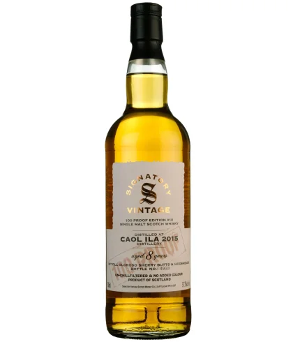 Fles Signatory Vintage Caol Ila 2015 8 Years Old, whisky, bij slijterij ’t Bockje in Bathmen