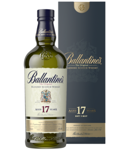 Fles Ballantine’s 17 Years Old, single malt whisky, op voorraad bij slijterij t Bockje in Bathmen