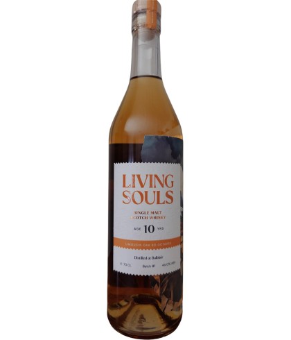 Fles Living Souls Balblair 10 Years Old, single malt whisky, op voorraad bij slijterij t Bockje in Bathmen