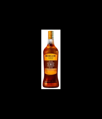 Fles Borgoe Premium Gold, rum, bij slijterij t Bockje in Bathmen
