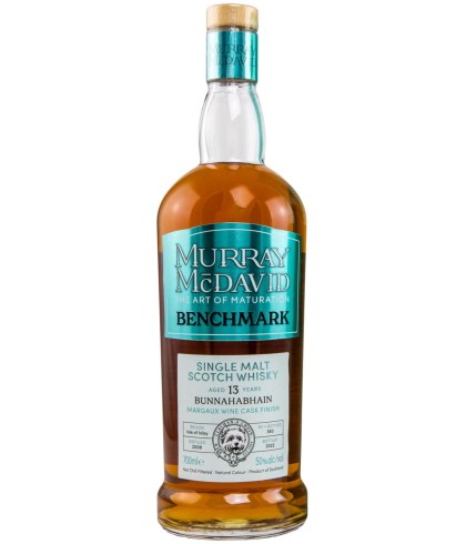 Fles Murray McDavid Benchmark Bunnahabhain 13Y, single malt whisky, op voorraad bij slijterij t Bockje in Bathmen