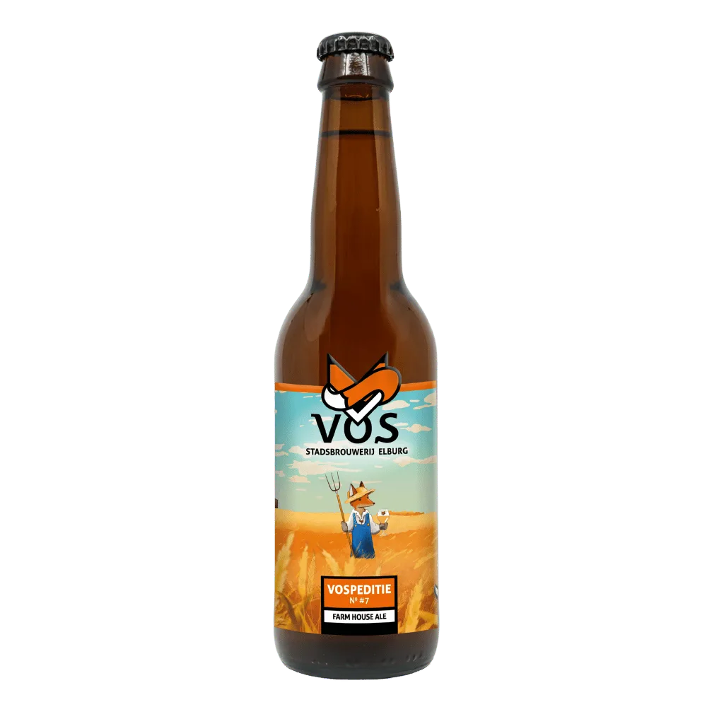 Fles Vos Vospeditie No7 Farmhouse Saison Ale, bier van Vos, op voorraad bij slijterij t Bockje in Bathmen