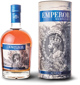 Fles Rum Emperor Heritage (Mauritius), rum, op voorraad bij slijterij ’t Bockje in Bathmen