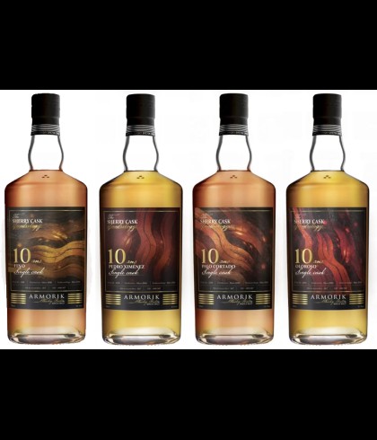 Fles Quadrilogy &ndash; complete set, single malt whisky, op voorraad bij slijterij t Bockje in Bathmen