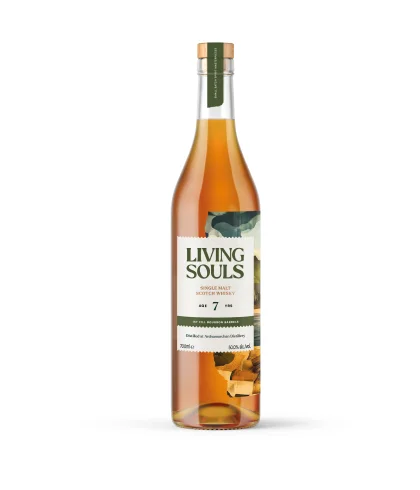 Fles Living Souls Ardnamurchan 7 Years Old, single malt whisky, op voorraad bij slijterij t Bockje in Bathmen