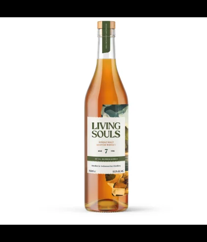 Fles Living Souls Ardnamurchan 7 Years Old, single malt whisky, op voorraad bij slijterij t Bockje in Bathmen
