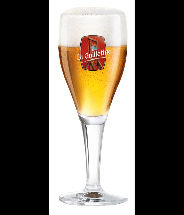 La Guillotine Bierglas Op Rode Voet 25cl. bij t Bockje in Bathmen