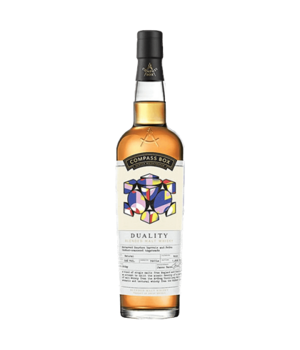 Fles Compass Box Duality, single malt whisky, op voorraad bij slijterij t Bockje in Bathmen