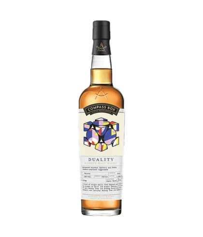 Fles Compass Box Duality, single malt whisky, op voorraad bij slijterij t Bockje in Bathmen