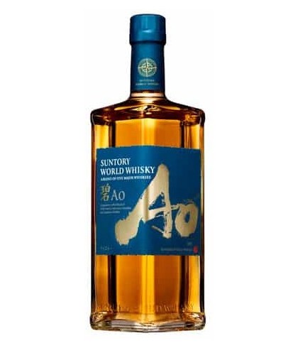 Fles Suntory AO World Whisky, whisky, op voorraad bij slijterij ’t Bockje in Bathmen