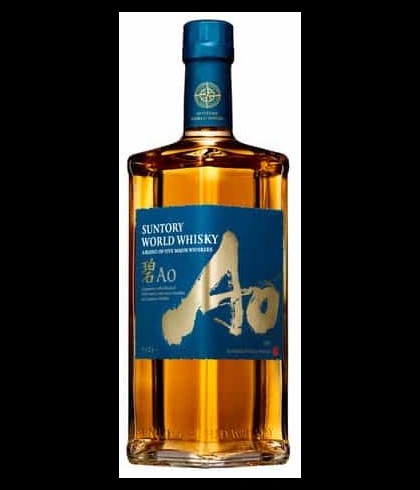 Fles Suntory AO World Whisky, whisky, op voorraad bij slijterij t Bockje in Bathmen