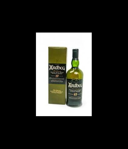 Fles ARDBEG 17 Years Old, single malt whisky, op voorraad bij slijterij t Bockje in Bathmen