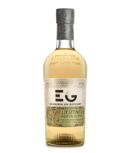 Fles Edinburgh Gin Elderflower Liqueur, gin, bij slijterij t Bockje in Bathmen