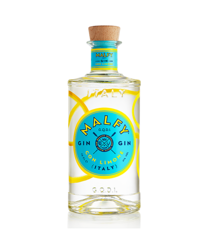 Fles Malfy Gin Con Limone, gin, op voorraad bij slijterij ’t Bockje in Bathmen