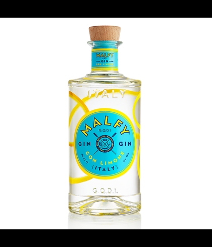 Fles Malfy Gin Con Limone, gin, op voorraad bij slijterij t Bockje in Bathmen