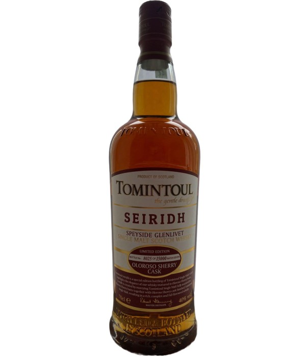 Tomintoul Seiridh Batch 7 bij t Bockje in Bathmen