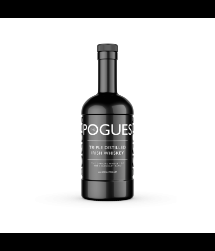 Fles The Pogues Irish Whiskey, whisky, op voorraad bij slijterij t Bockje in Bathmen