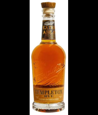 Fles Templeton Rye Tequila Cask Finish, Amerikaanse roggewhiskey, op voorraad bij slijterij t Bockje in Bathmen