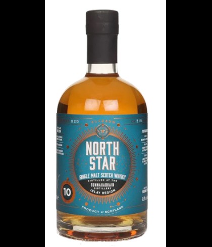 Fles North Star Bunnahabhain 10 Years Old, Schotse whisky van bottelaar North Star Spirits, op voorraad bij slijterij t Bockje in Bathmen