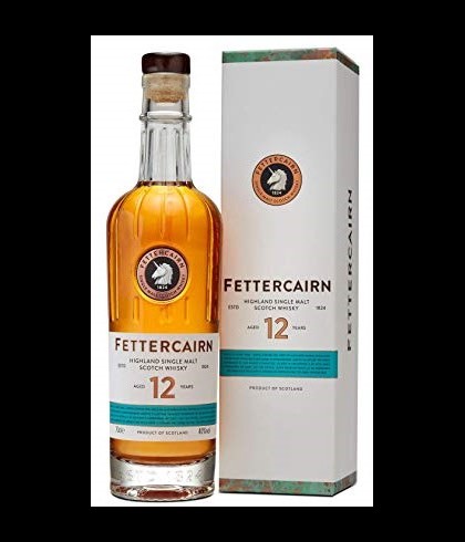 Fles Fettercairn 12 Years Old, single malt whisky, op voorraad bij slijterij t Bockje in Bathmen