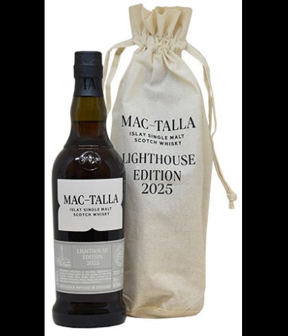 Fles Mac-Talla Lighthouse Edition 2025, Islay single malt whisky, op voorraad bij slijterij t Bockje in Bathmen