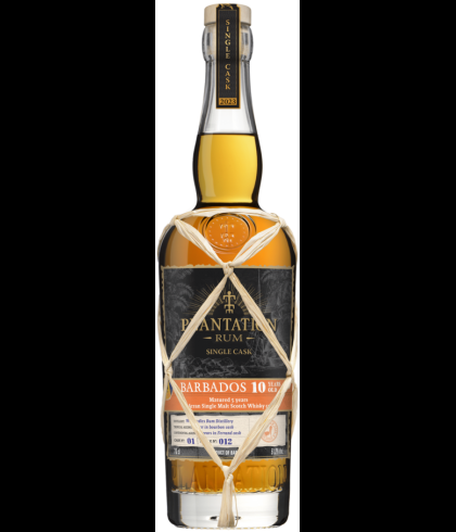 Fles Plantation Barbados 10 Years Old Arran Cask Finish, rum, bij slijterij t Bockje in Bathmen