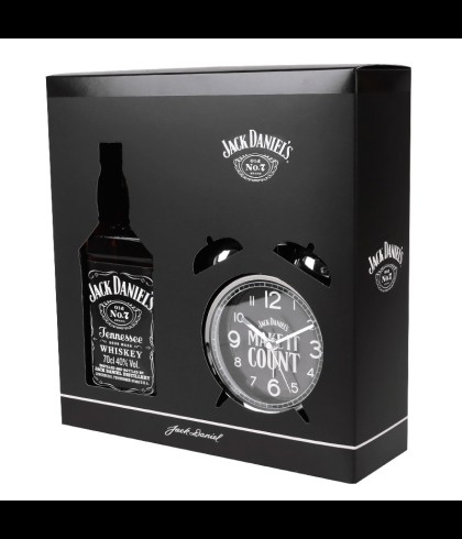 Geschenk Jack Daniel's Geschenkverpakking met Klok, bij slijterij ’t Bockje in Bathmen