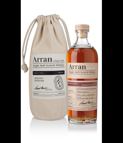 Fles Arran Remnant Renegade Signature Series Edition 1, single malt whisky, op voorraad bij slijterij t Bockje in Bathmen