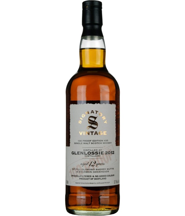 Signatory Glenlossie 12 Years Old 2012 100 PROOF #35 bij t Bockje in Bathmen