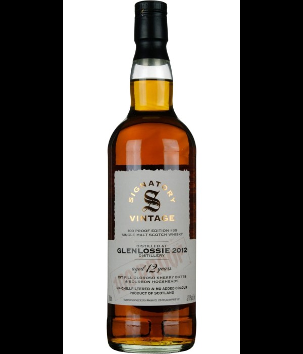 Signatory Glenlossie 12 Years Old 2012 100 PROOF #35 bij t Bockje in Bathmen
